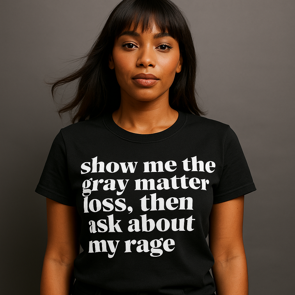 Show Me the White Matter Loss, Then Ask About My Rage