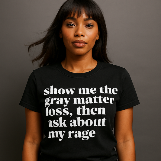 Show Me the White Matter Loss, Then Ask About My Rage