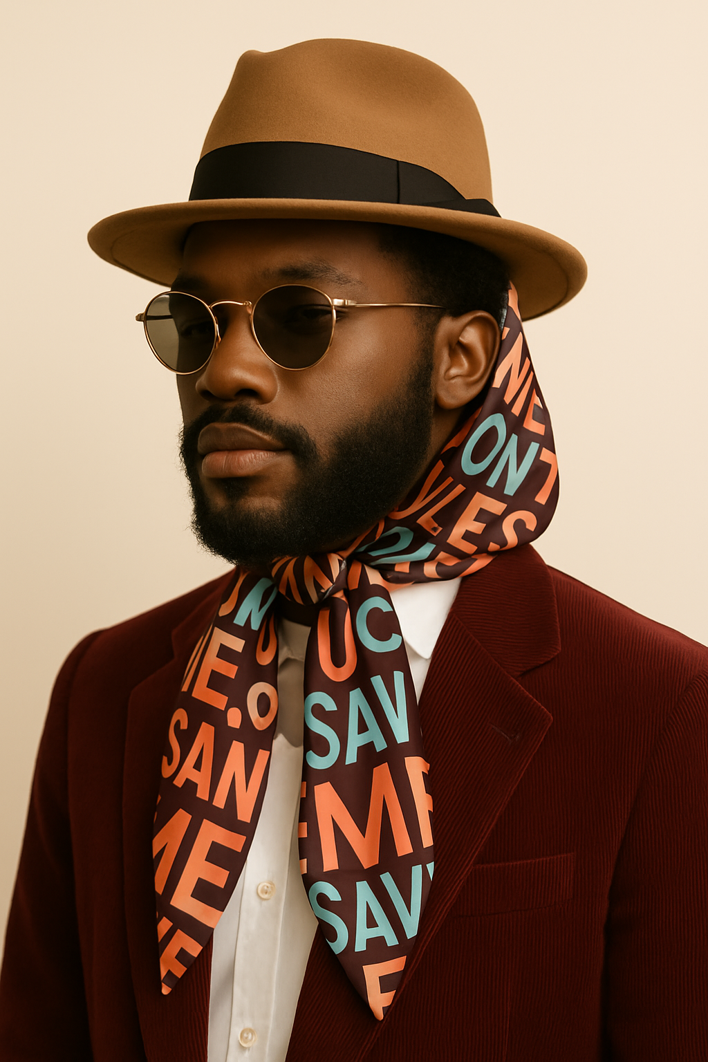 Don’t scan me unless you plan to save me satin charmeuse scarf