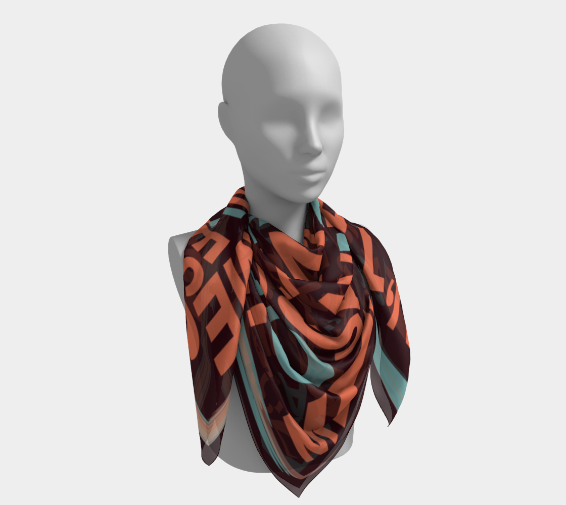 Don’t scan me unless you plan to save me satin charmeuse scarf